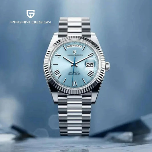 PAGANI DESIGN PD-1783 Week-Date Luxury Automatic Mechanical Watch For Men - Dagger & Diamond