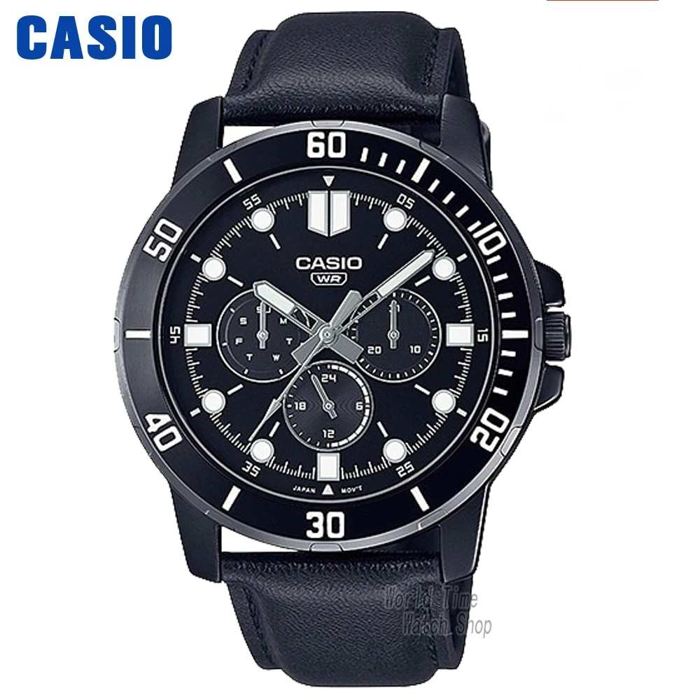 Casio MTP Chronograph Sport Men's Quartz Watches - Dagger & Diamond MTP-VD300BL-1E