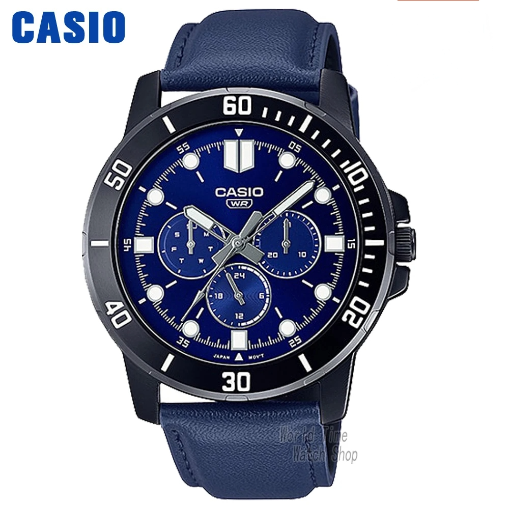 Casio MTP Chronograph Sport Men's Quartz Watches - Dagger & Diamond MTP-VD300BL-2E