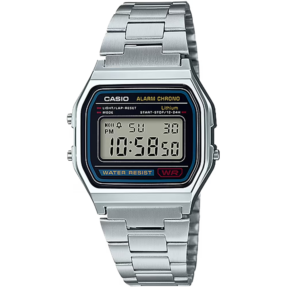 Casio Water Resist Illuminator - Dagger & Diamond A158WA1D-1