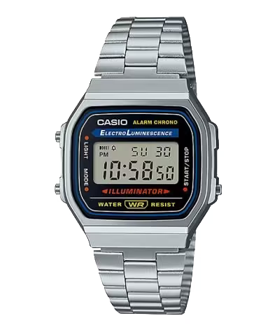 Casio Water Resist Illuminator - Dagger & Diamond A168WA1W-1