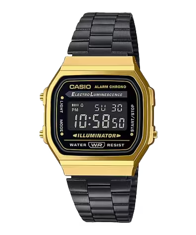 Casio Water Resist Illuminator - Dagger & Diamond A168WEGB1B-1