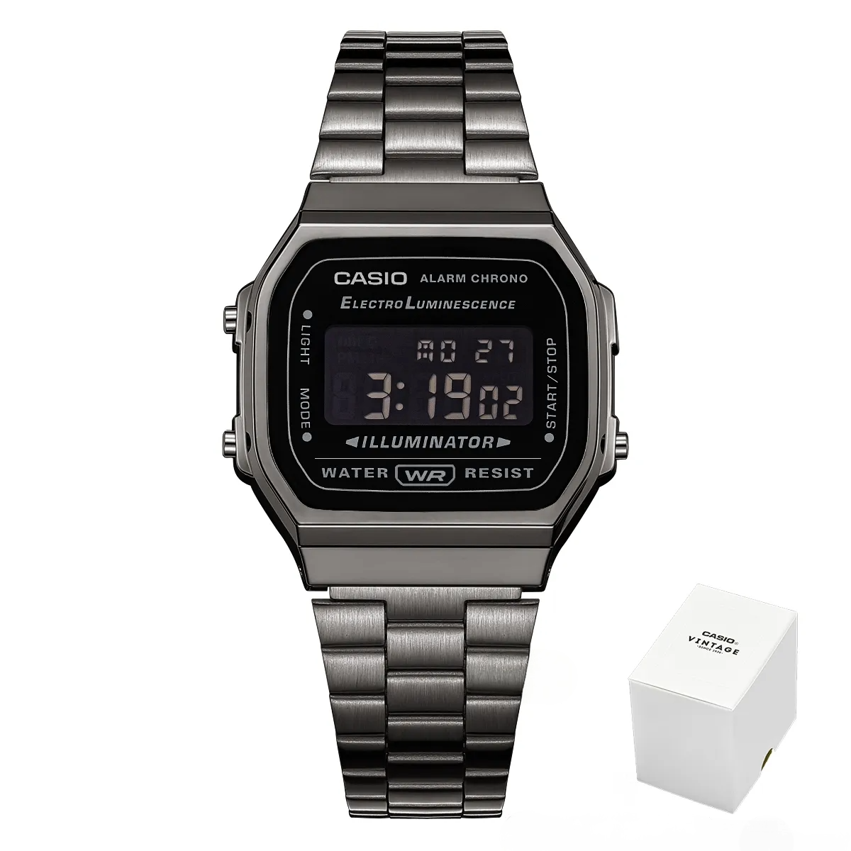 Casio Water Resist Illuminator - Dagger & Diamond A168WEGG1B-1