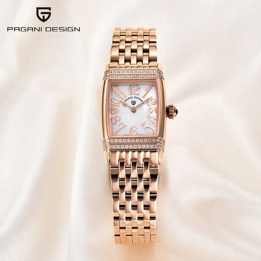 PAGANI DESIGN PD-1737L Luxury Quartz Watch for Women - Dagger & Diamond