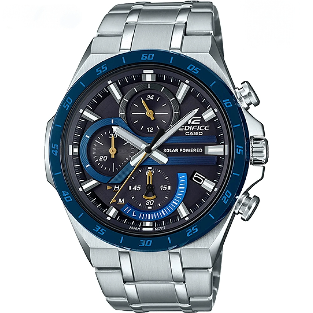 Casio Edifice EQS-900DB-1A Eco-Drive Chronograph Watch for Men - Dagger & Diamond EQS-920DB-2A