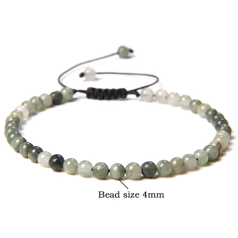 Handmade Natural Stone Beads Braided Bracelet for Men & Women - Dagger & Diamond