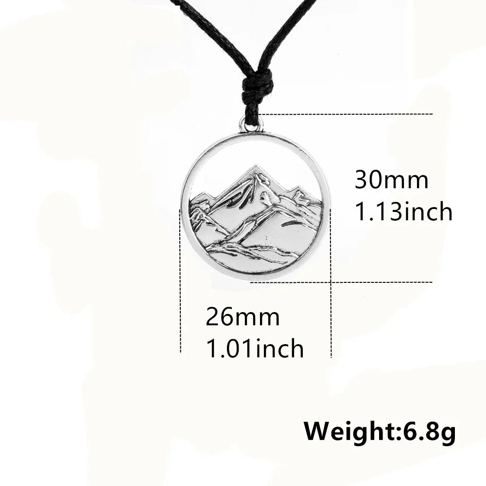 Mountain Charm Pendant Necklace