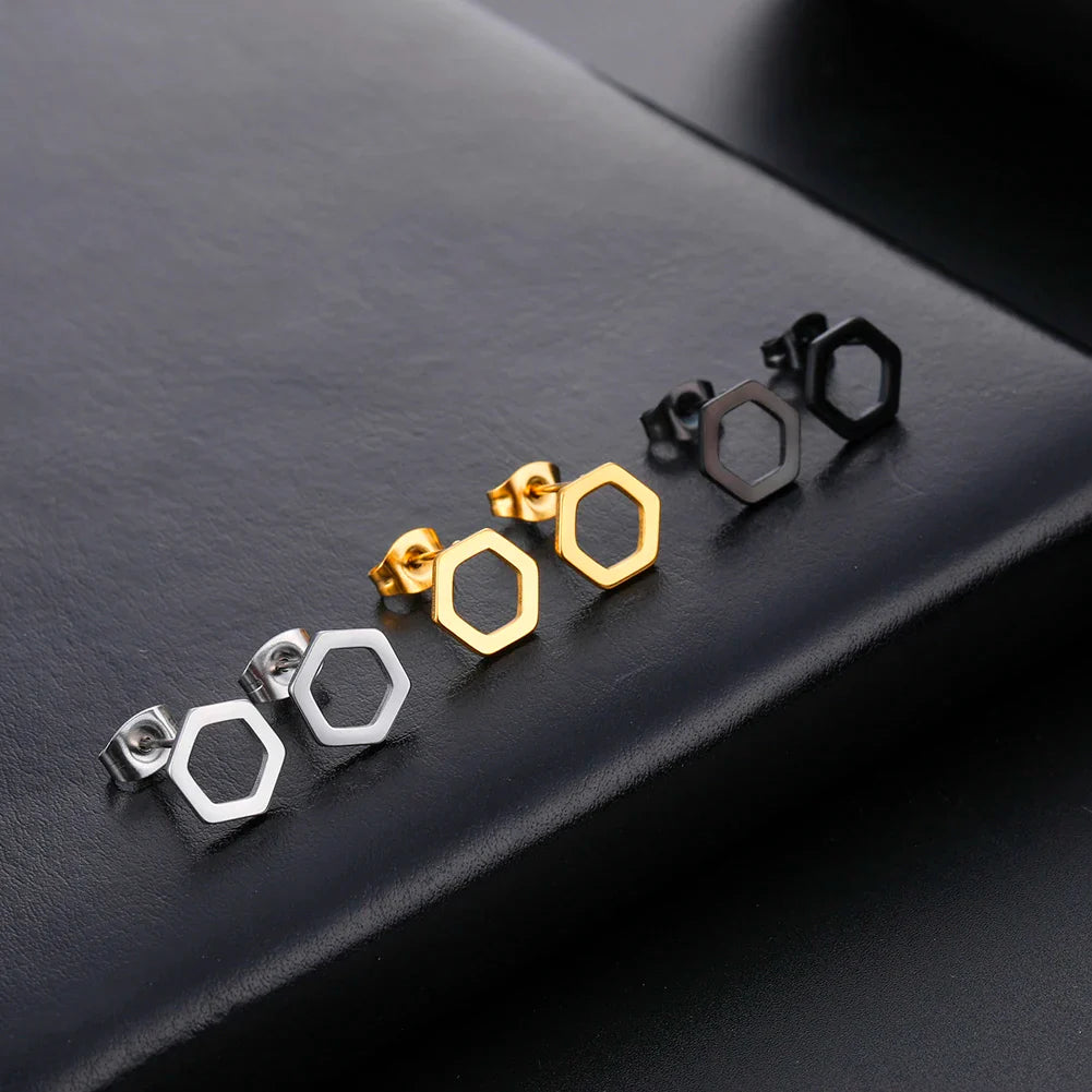 Geometric Stud Earrings