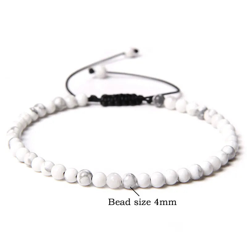 Handmade Natural Stone Beads Braided Bracelet for Men & Women - Dagger & Diamond