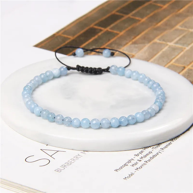Handmade Natural Stone Beads Braided Bracelet for Men & Women - Dagger & Diamond