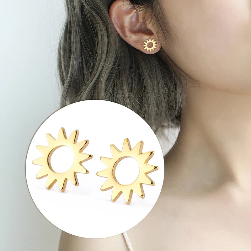 Sun Stud Earrings