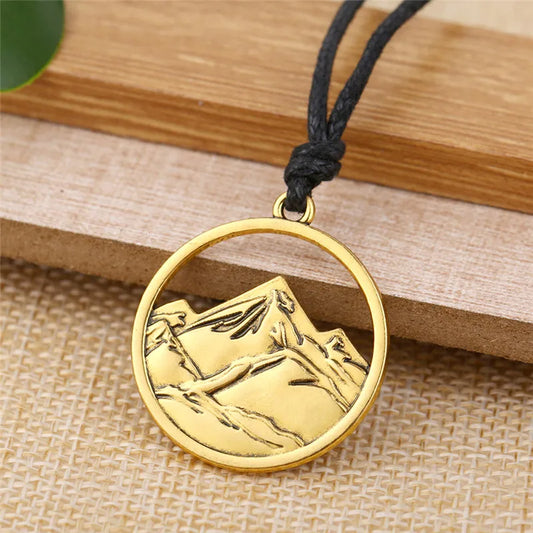Mountain Charm Pendant Necklace