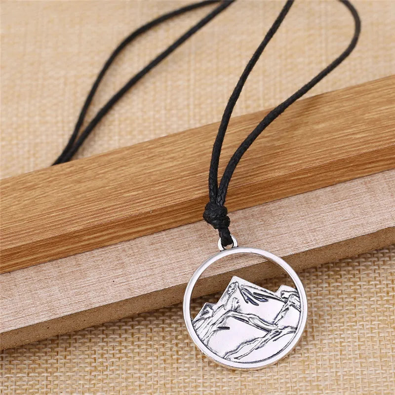 Mountain Charm Pendant Necklace