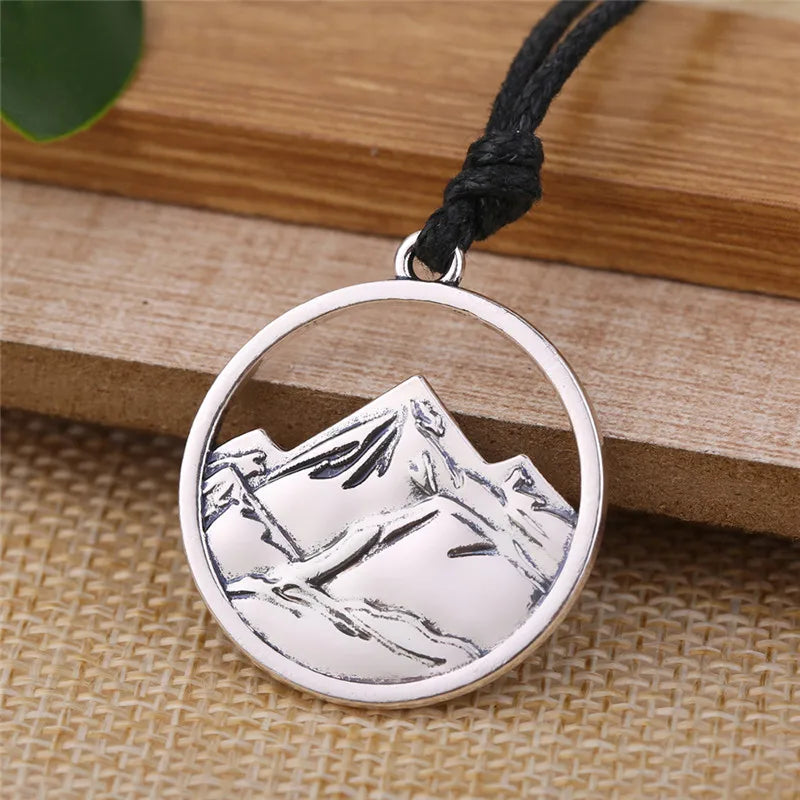 Mountain Charm Pendant Necklace