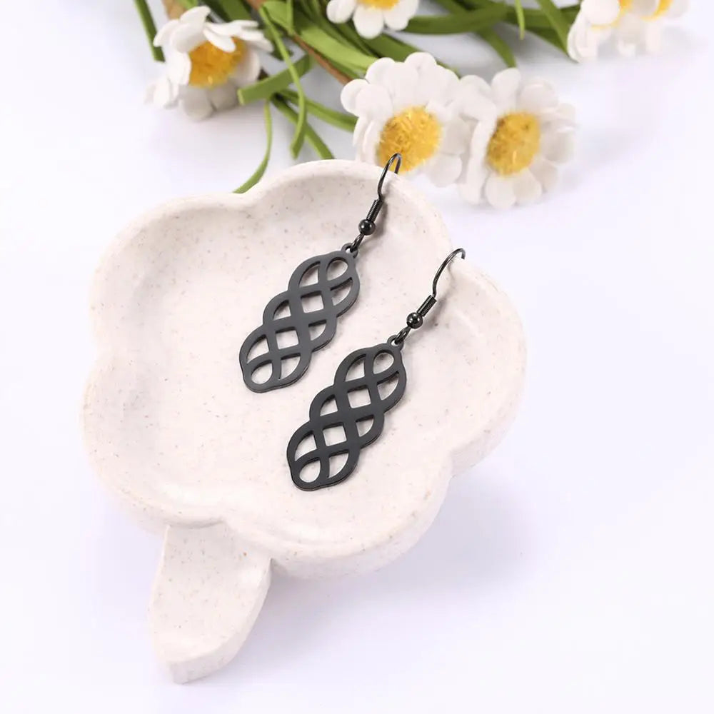 Elegant Knot Long Dangle Earrings