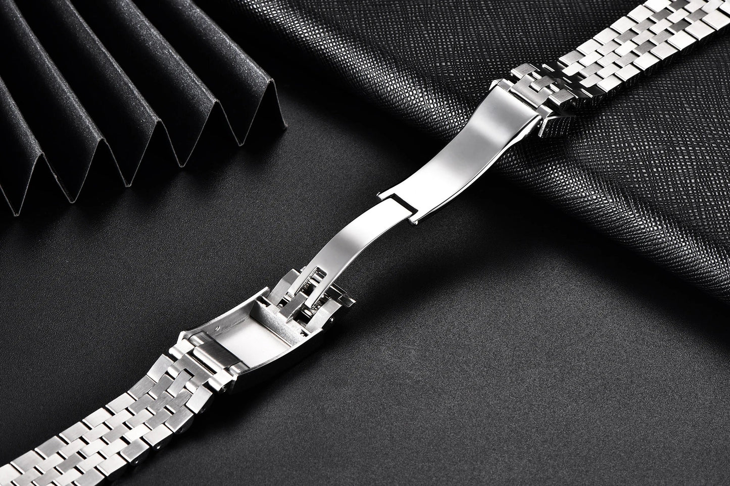 PAGANI DESIGN Jubilee Bracelet Watch Band - Dagger & Diamond