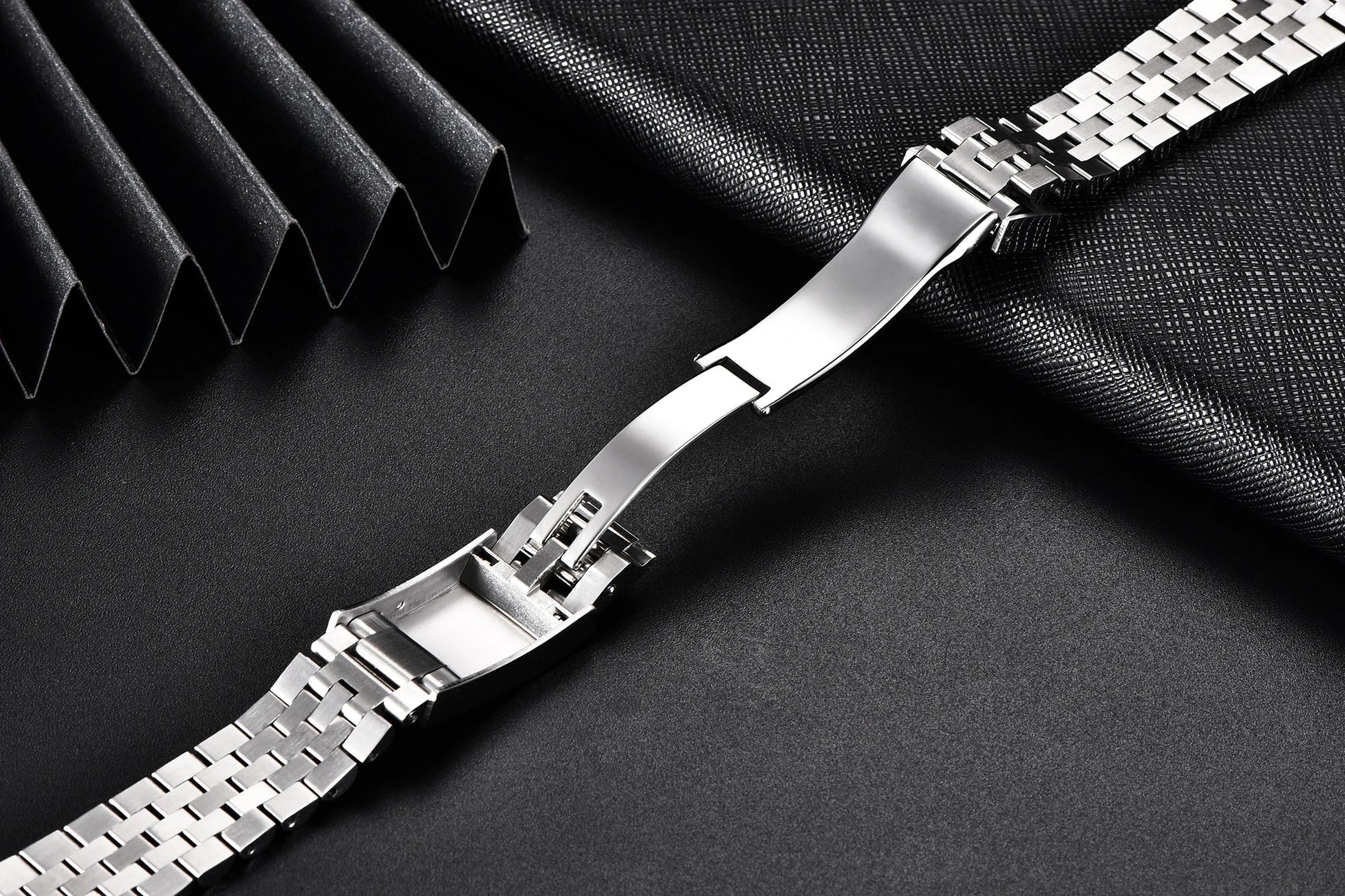 PAGANI DESIGN Jubilee Bracelet Watch Band - Dagger & Diamond