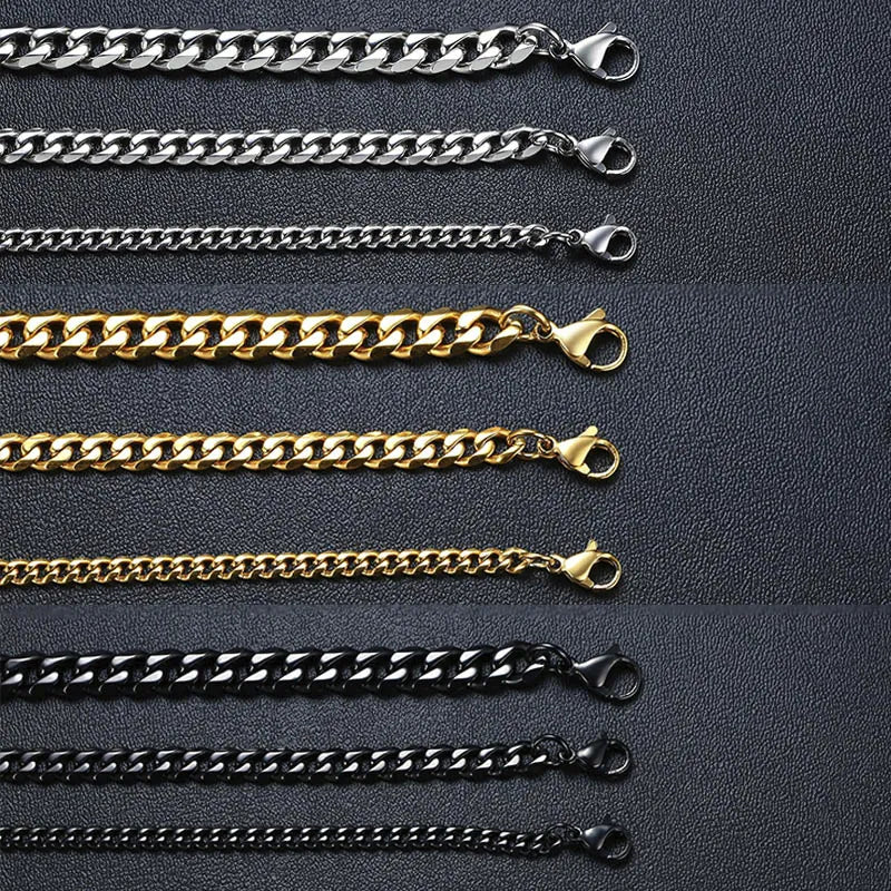 Miami Curb Chain Bracelet for Men - Dagger & Diamond