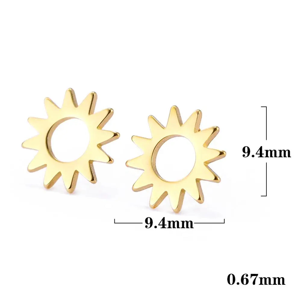 Sun Stud Earrings