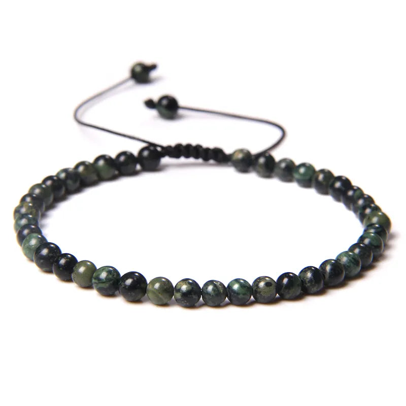 Handmade Natural Stone Beads Braided Bracelet for Men & Women - Dagger & Diamond New Polar Quartz