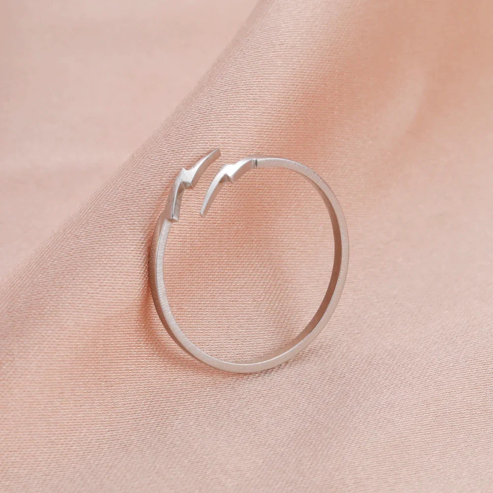 Lightning Open Bypass Adjustable Ring