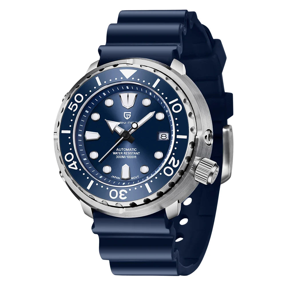 PAGANI DESIGN PD-1695 Professional Diver Automatic Watch Men's - Dagger & Diamond All Blue