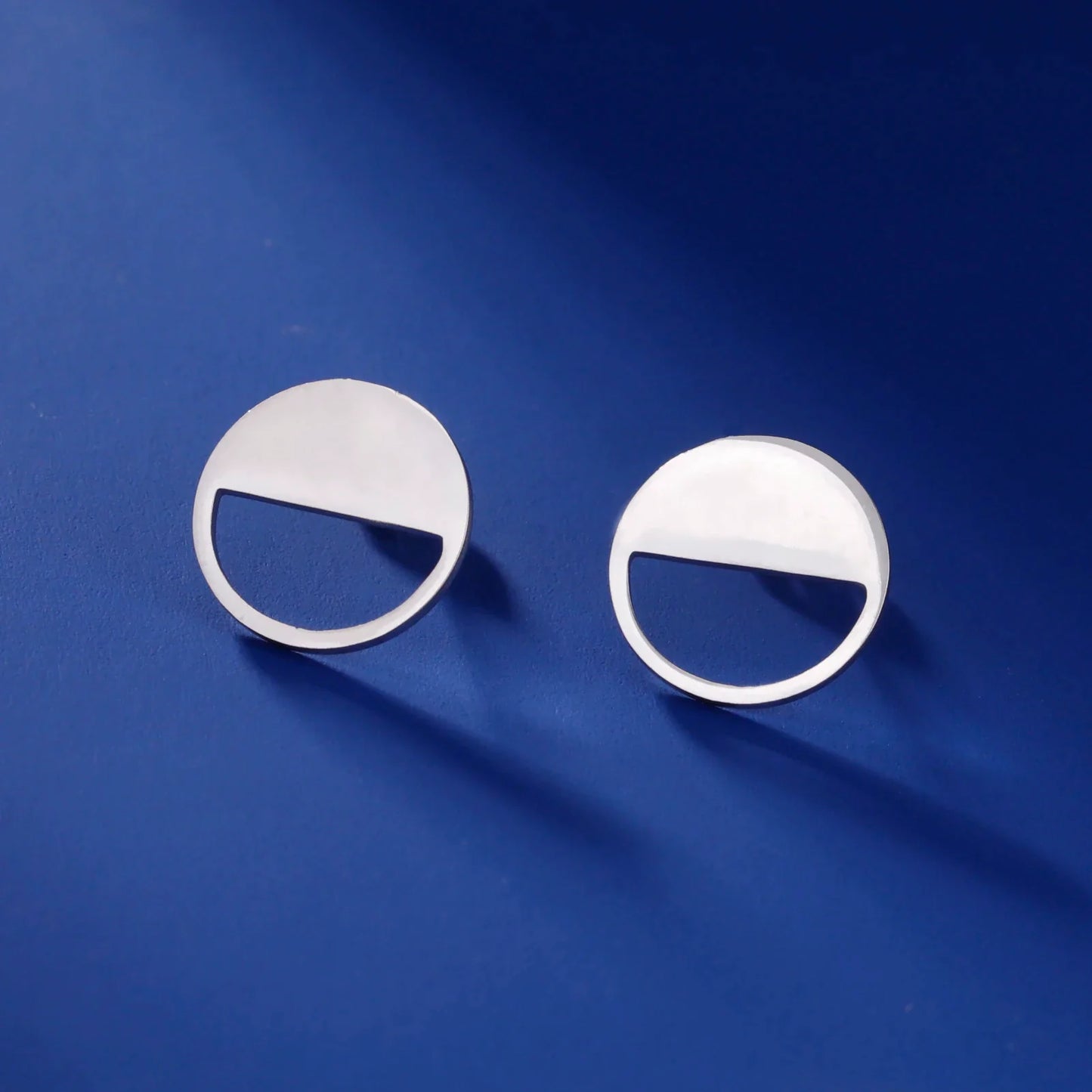 SemiHollow Stud Earring