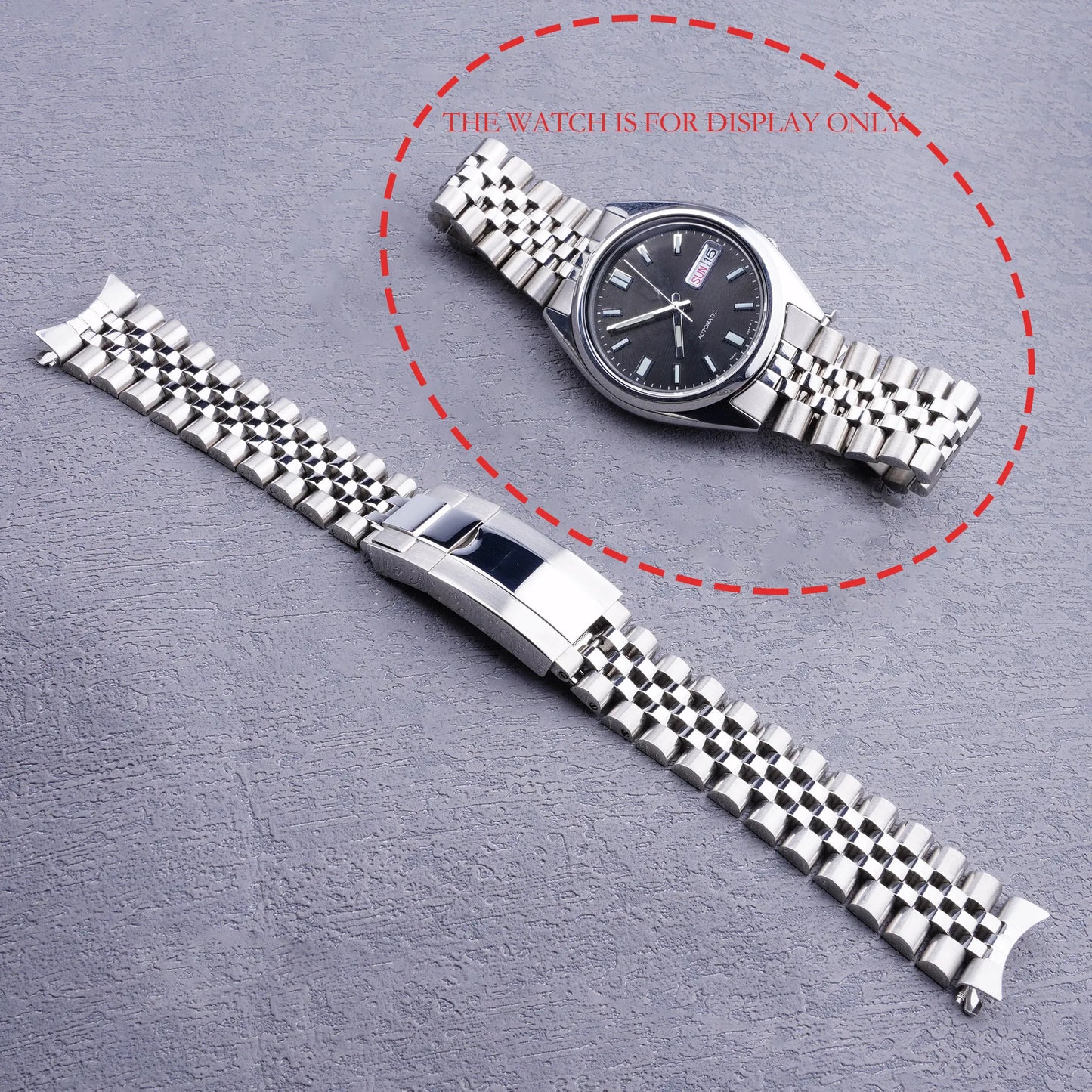 19mm Jubilee Strap For Seiko 5 - Dagger & Diamond