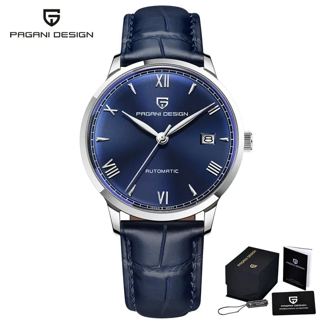 PAGANI DESIGN PD-1759 Pilot Men's Automatic Watch - Dagger & Diamond Blue