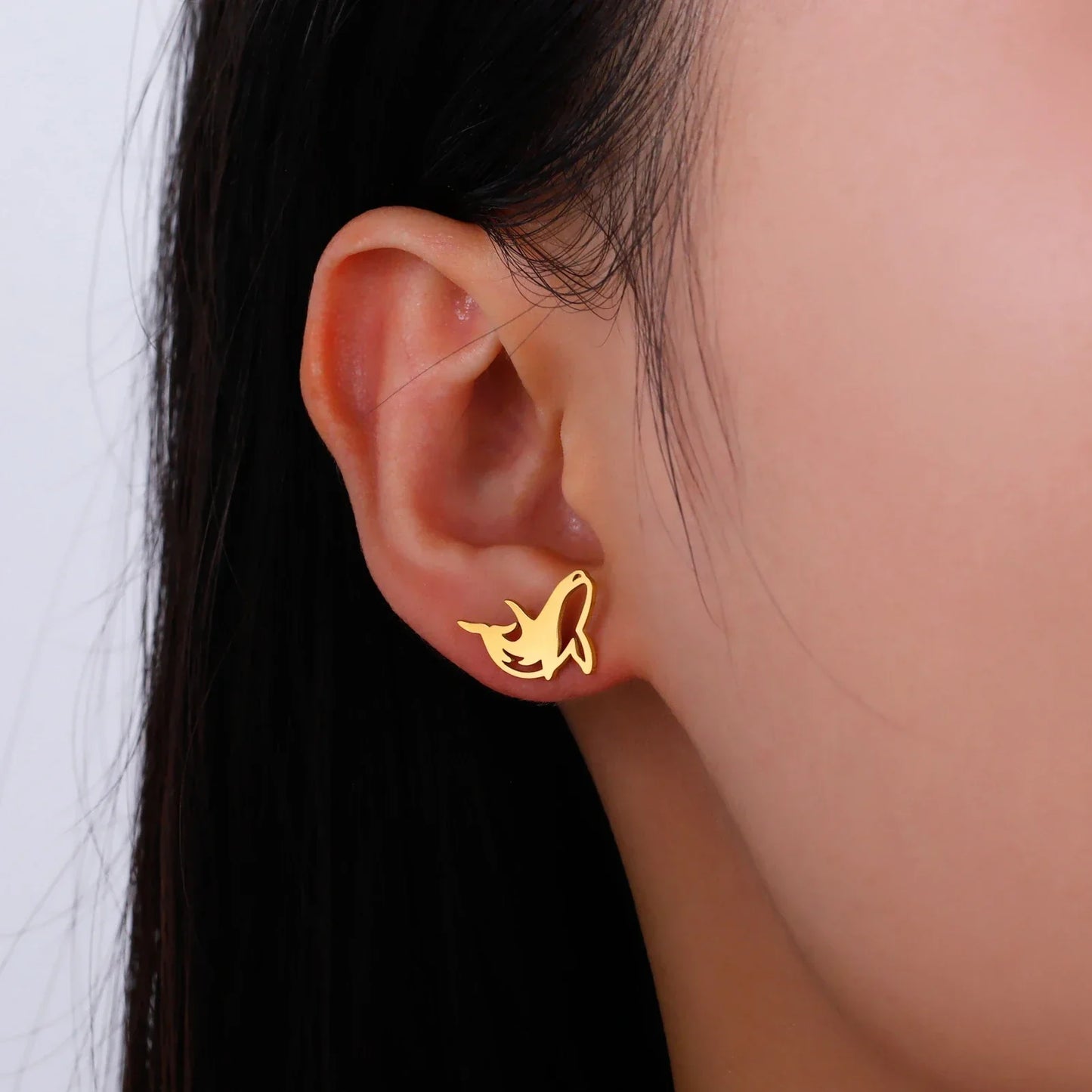 Little Whale Stud Earrings