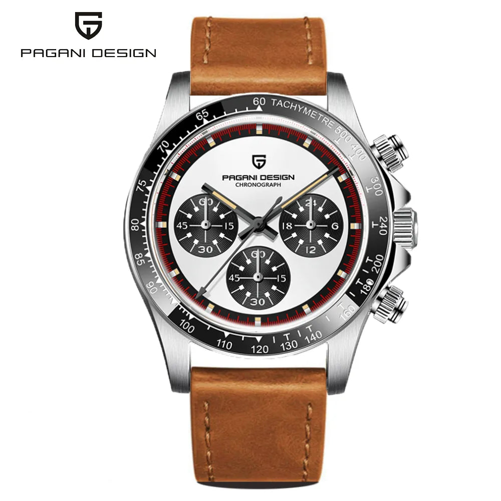 PAGANI DESIGN PD-1676 Luxury Chronograph Quartz Watch for Men - Dagger & Diamond