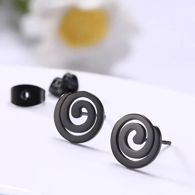 Spiral Stud Earrings