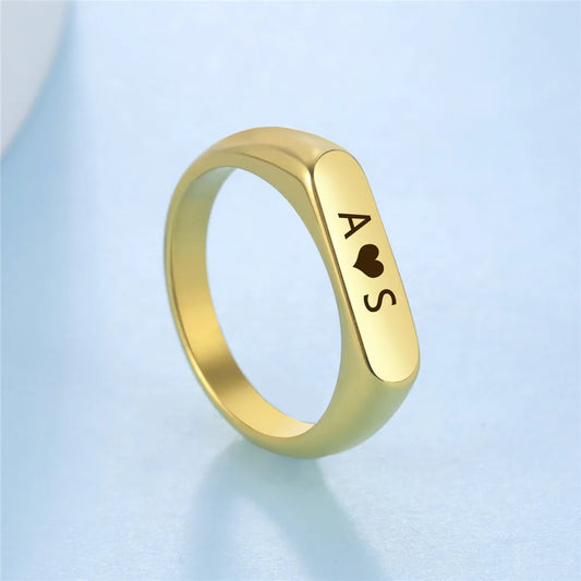 Customizable Minimalist Ring - Dagger & Diamond