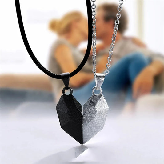 Magnetic Couples Necklace Sets - Dagger & Diamond