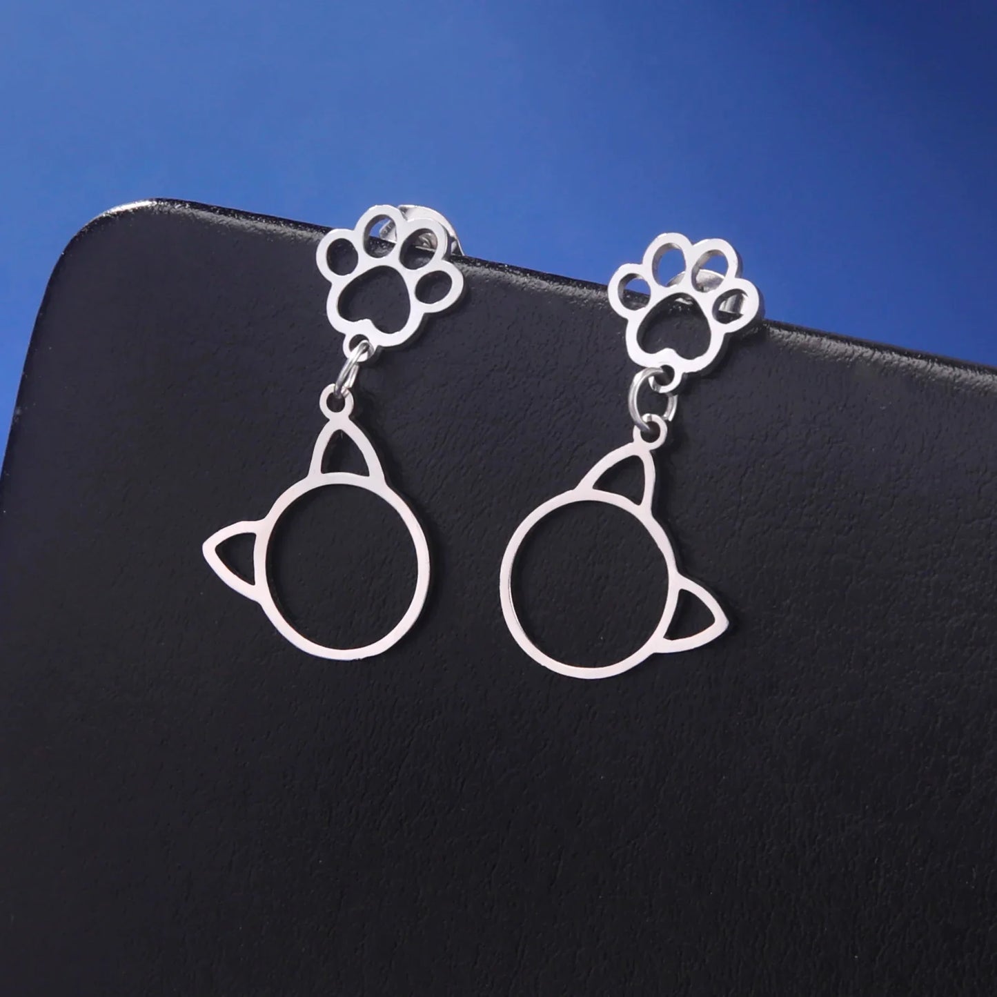 Cute Cat Paw Drop Earrings