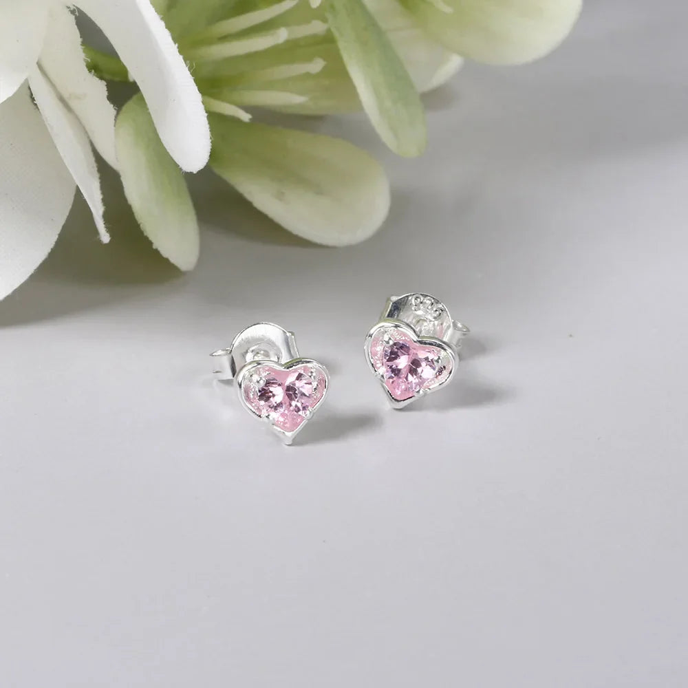 Mini Colorful Stud Earrings - Dagger & Diamond KAE249-1