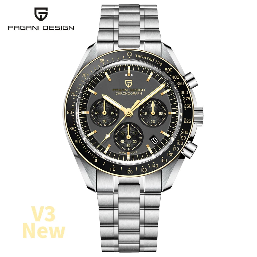 PAGANI DESIGN PD-1701 Moonwatch Luxury Chronograph Quartz Watch For Men