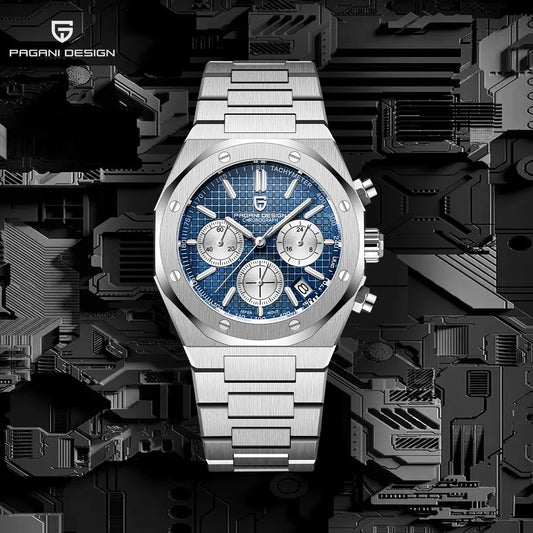 PAGANI DESIGN PD-1707 Royal Sport Luxury Quartz Watch for Men - Dagger & Diamond