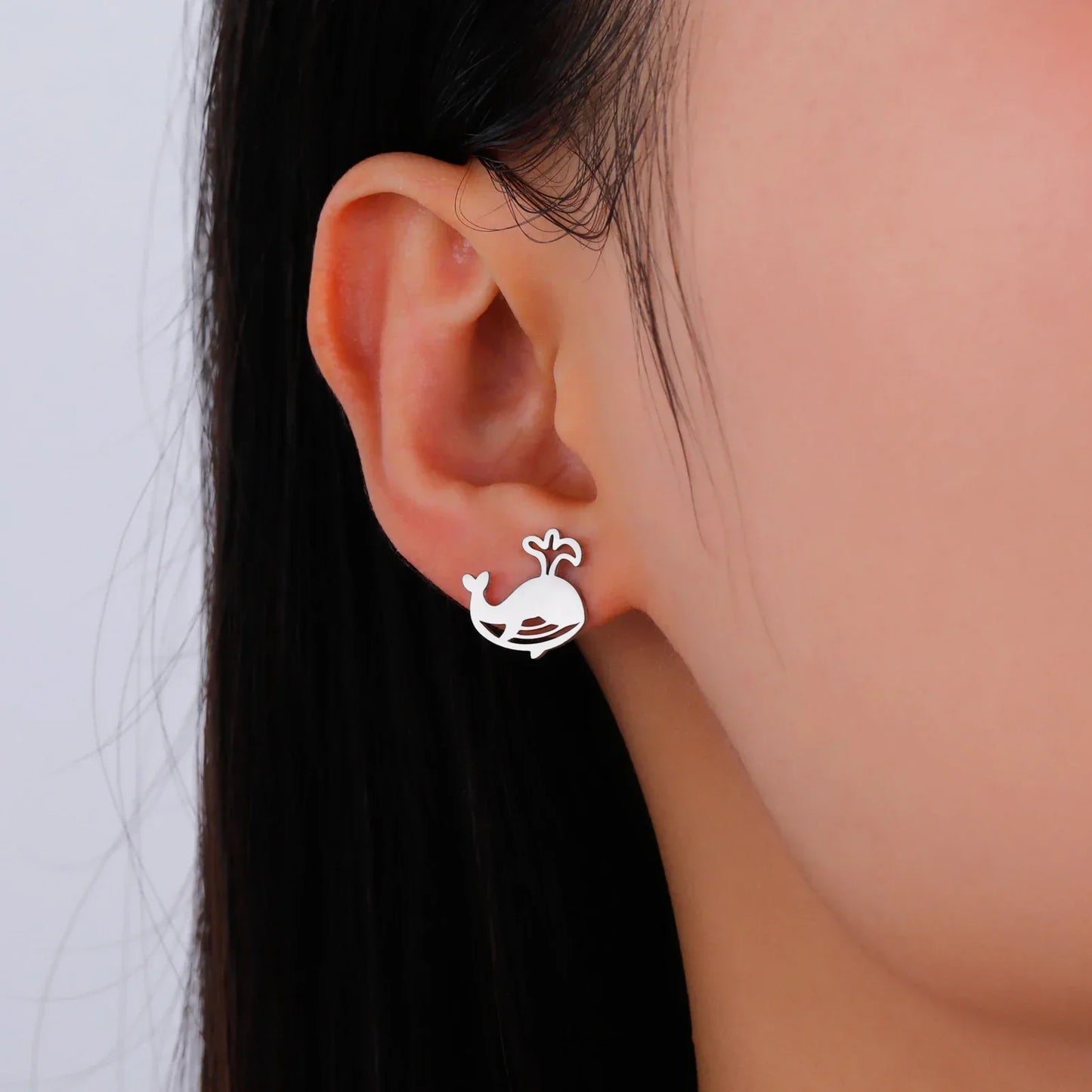 Little Whale Stud Earrings