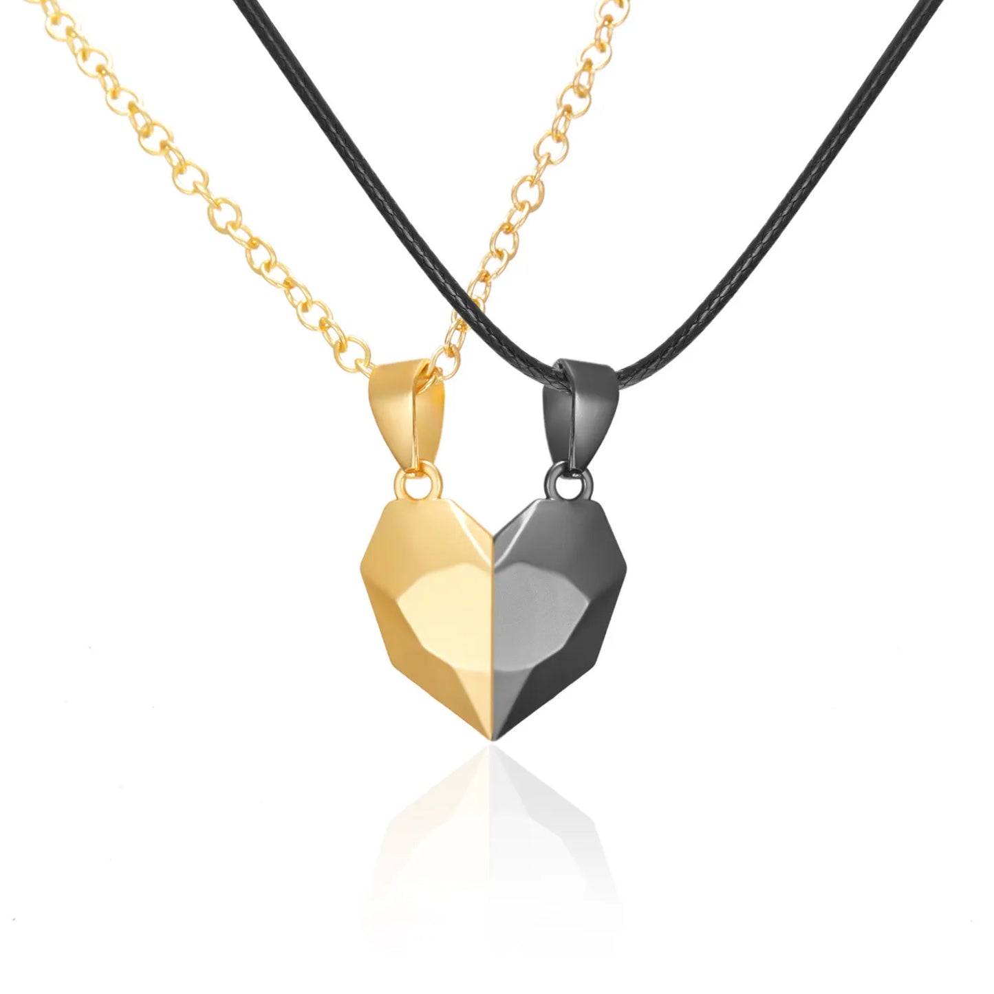 Magnetic Couples Necklace Sets - Dagger & Diamond Necklace M