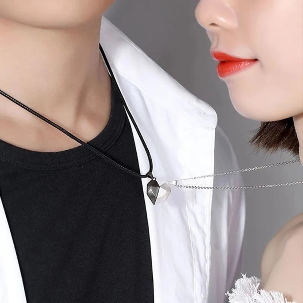 Magnetic Couples Necklace Sets - Dagger & Diamond