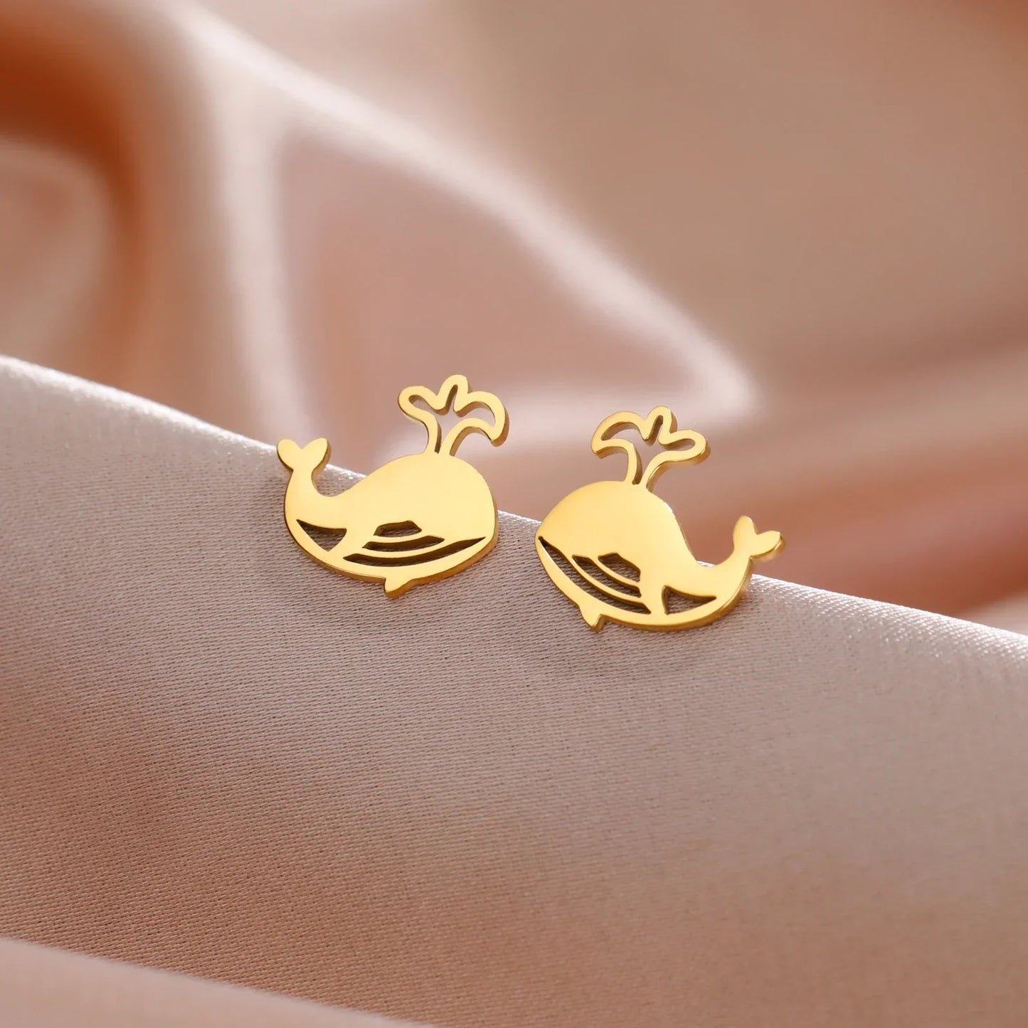 Little Whale Stud Earrings