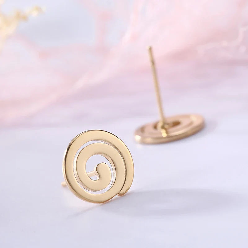 Spiral Stud Earrings