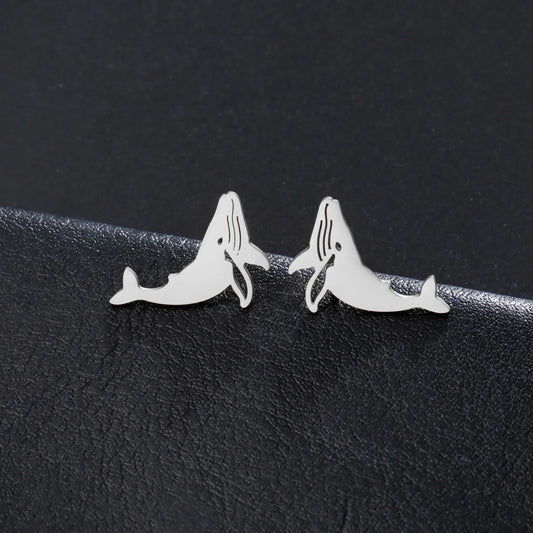 Little Whale Stud Earrings