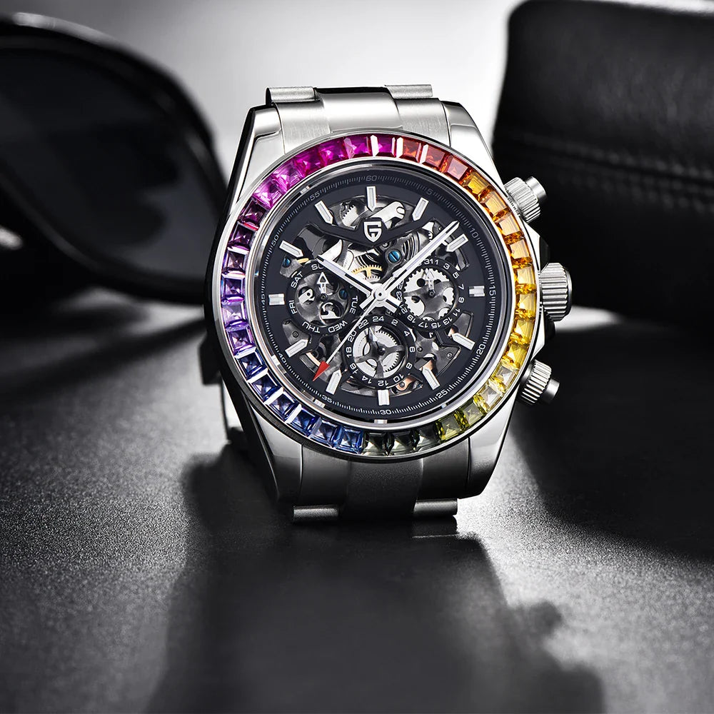 PAGANI DESIGN PD-1777 Automatic Watch for Men - Dagger & Diamond