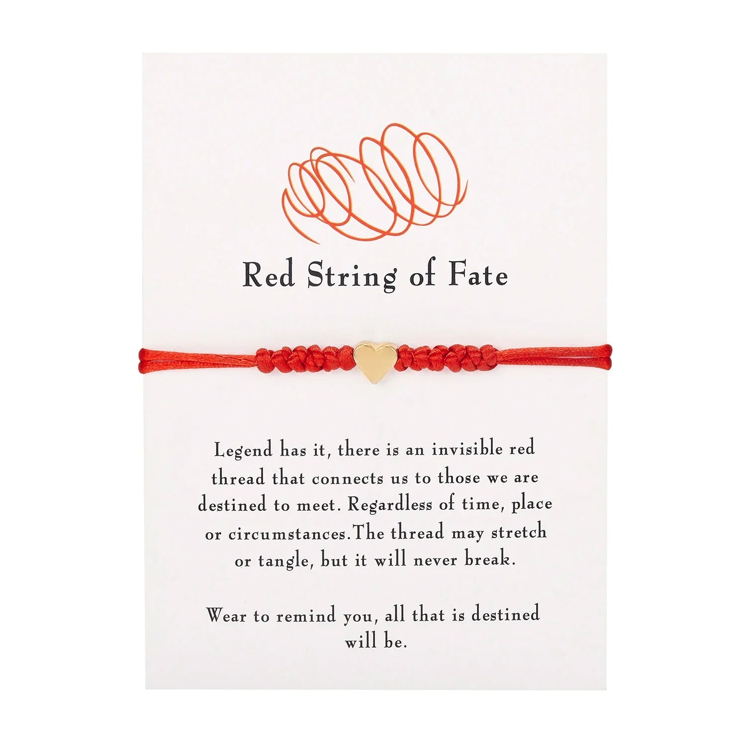 Red String Handmade Couples Bracelet Set - Dagger & Diamond Single Red / Adjustable