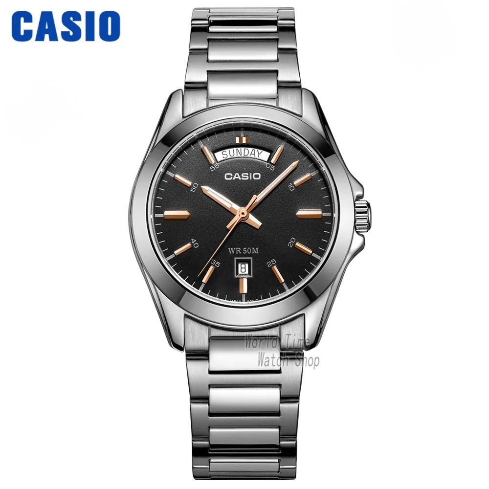 Casio MTP-1370 Week-Date Quartz Watch for Men - Dagger & Diamond MTP1370D1A2