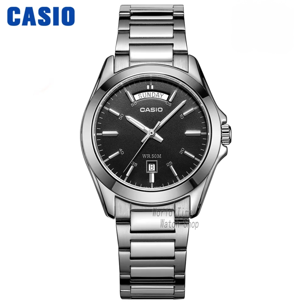 Casio MTP-1370 Week-Date Quartz Watch for Men - Dagger & Diamond MTP1370D1A1